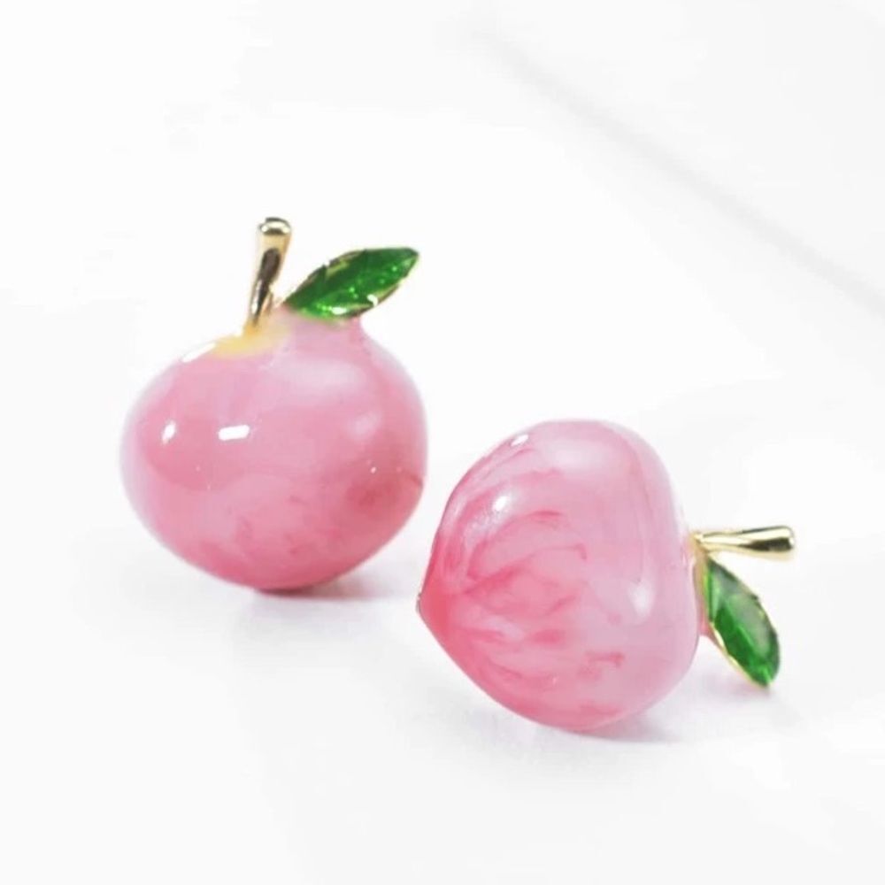 Anthropologie Pink and Green Earrings